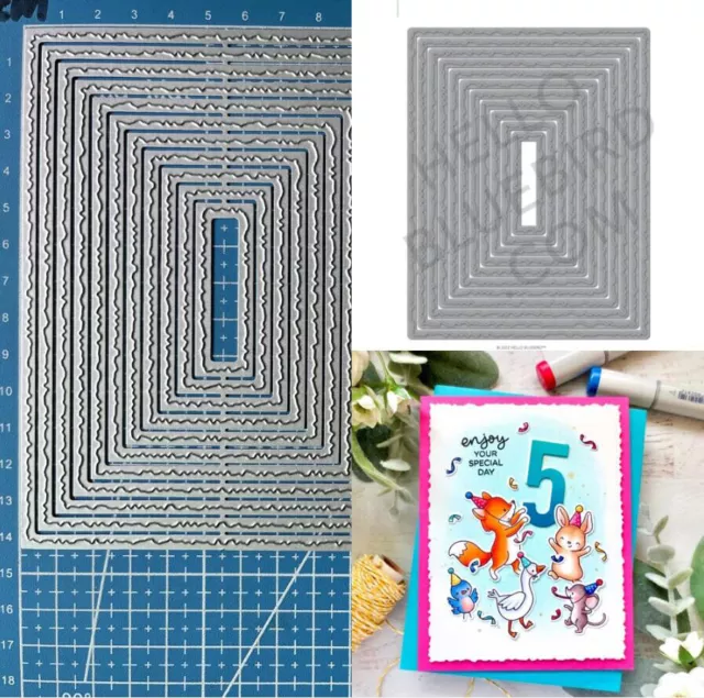 Rectangle Frame Metal Cutting Dies Scrapbooking Embossing Paper Card Crafts DIE