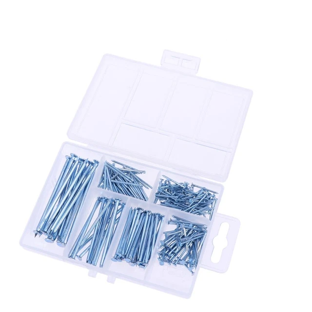 240 PCS Brad Nägel Hardware-Nagel Verzinkter Runder Kopf Bild
