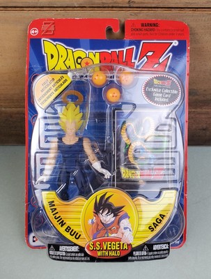 DRAGONBALL Z MAIJIN BUU SAGA S.S VEGETA W/ Halo Action Figure - IRWIN TOY NEW