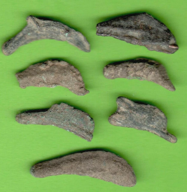 Olbia Fundido Bronce Delfín Ca 5Th BC Ucrania Griego Rusia Lote De 7 Delfín 239