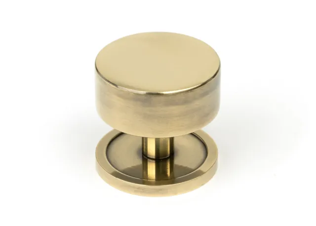 From The Anvil 50373 Aged Brass Kelso Cabinet Knob - 38mm (Plain)