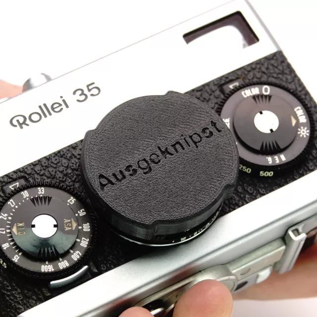 Objektivdeckel für  Rollei 35 TE & Rollei 35 Tessar Objektiv von Ausgeknipst