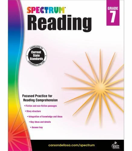 SPECTRUM READING COMPREHENSION Grade 7 Ages 12 To 13 7th Grade  spectrum-reading-comprehension-grade-7-ages-12-to-13-7th-grade
