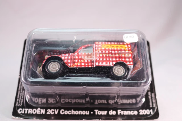 LK762 NOREV UH Atlas 1/43 Voiture Citroen 2CV Cochonou Caravane Tour France 5