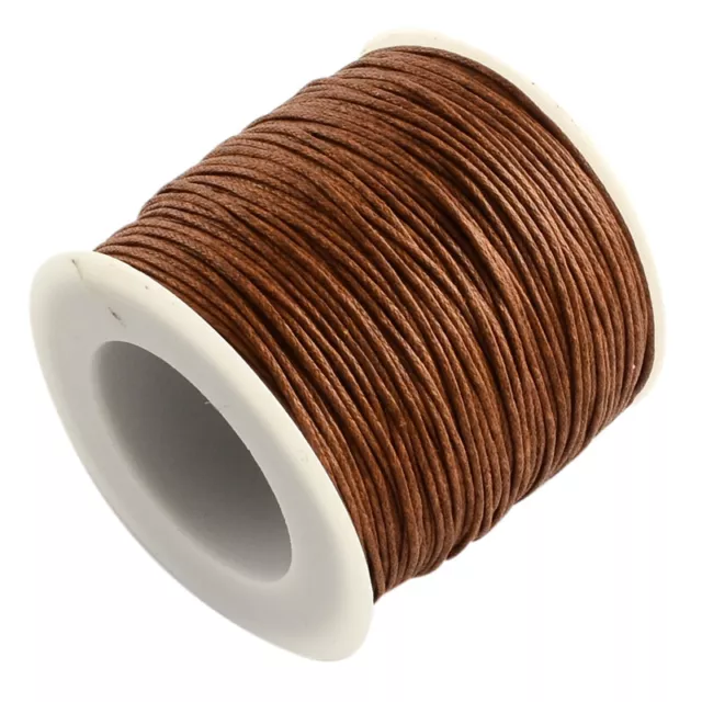 10m Waxed Cotton Thread Cords,  Brown, cord beading string 1mm AUS Seller