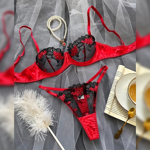 Soutien-gorge Dentelle Fine Pour Homme - Transparent, Bretelles Réglables - Taille S à XL