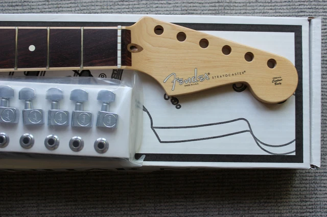 Fender American Channel Bound Stratocaster Neck w/ Tuners Rosewood #230 099-0214 Fender American Channel Bound Stratocaster Neck w/ Tuners Rosewood #230 099-0214