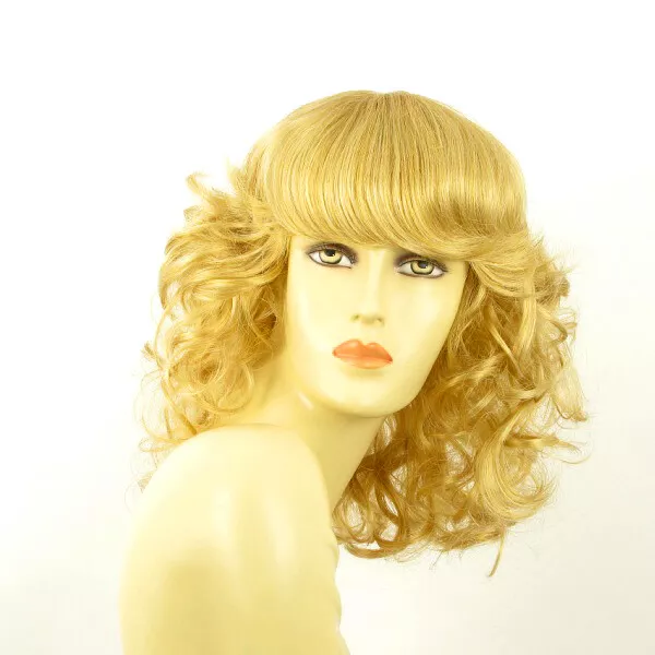 Parrucca donna semi lunga ricci biondo chiaro dorato  CEYLIA LG26