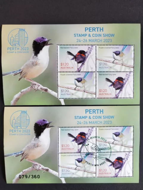 Stamps Decimal MUH 2023 Perth Stamp & Coin Show. 24-26 Mar 23. 4 x minisheets.