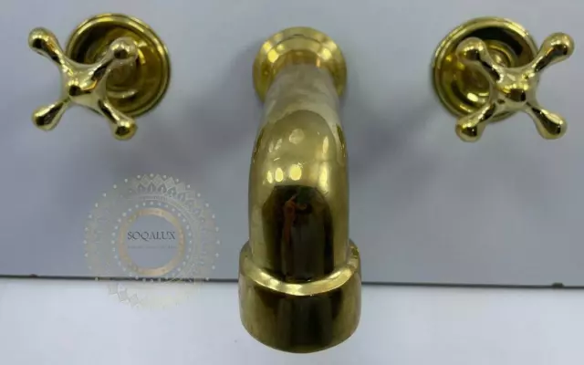 Wall Mounted Brass Faucet , for Hot & Cold water