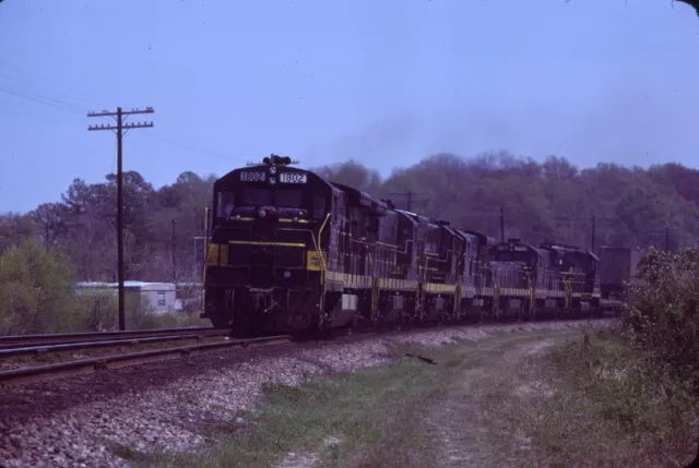 Scl 1802 U36B Charleston Sc (Seaboard Coast Line) Original Slide 04-08-78 T17-8