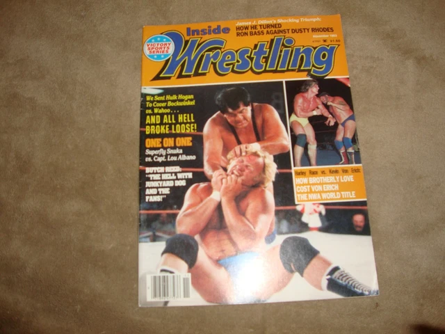 INSIDE WRESTLING 11/1983 wahoo mcdaniel/jimmy snuka/dusty rhodes/butch ...