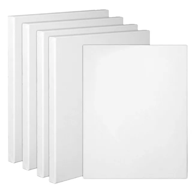 5x Artist Canvas Blank Stretched Canvases Art Large White Range Oil Acrylic Wood