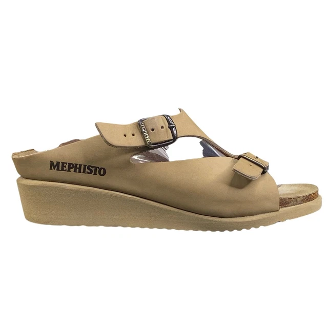 MEPHISTO US 9 Elka Mules Wedges White Leather Shoes Slip On Soft Sandals Size 39 49.99 PicClick