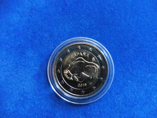 Moneda conmemorativa de España. Nueva, sin circular. 2 eur. 2015. Altamira.