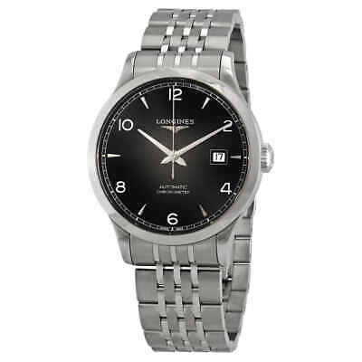 Longines Record Sunray Black Dial Automatic Men's Watch L2.821.4.56.6