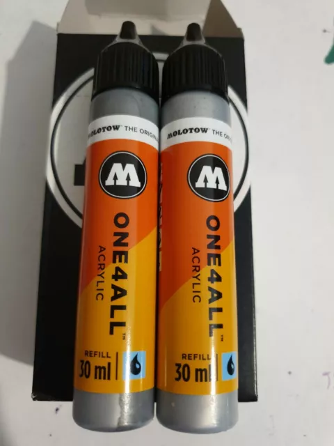 Silber Molotow 0ne4all 30ml Acryl Basteln Airbrush Modell Grafik Farbe Mine