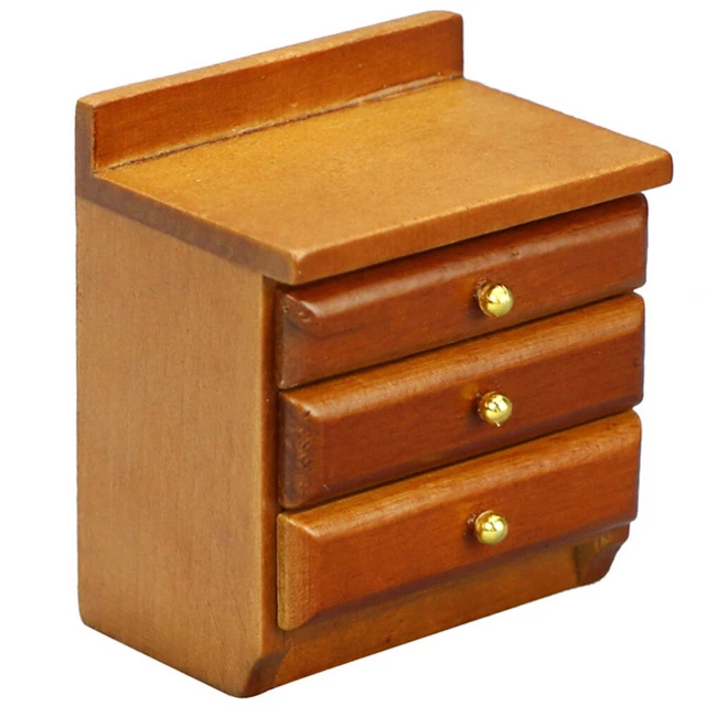 Accessori comodino per case delle bambole mini mobili casa marrone bambino