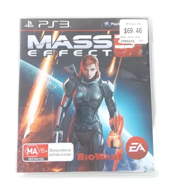 Mass Effect - Sony PS3 PlayStation 3 PAL AUS - Complete with manual