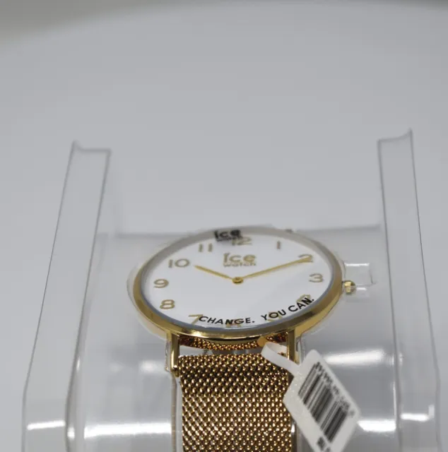 ICE-Watch Milanese Gold Shiny Steel Mesh Band Watch ICE-012705 2