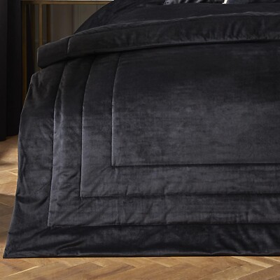 Chic Laurence Llewelyn-da Bowen Designer Lussuoso velluto elegante Copriletto 