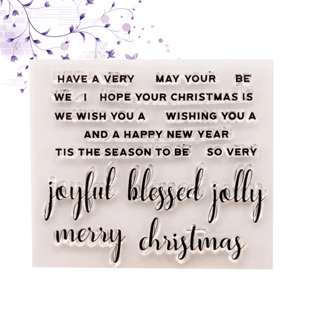 Blessing Words Silicone Stamps Words Clear Stamps Sentiments Clear Stamps