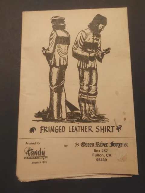 Green River Forge Randy Leather Company Stock #1921 Leather Patterns