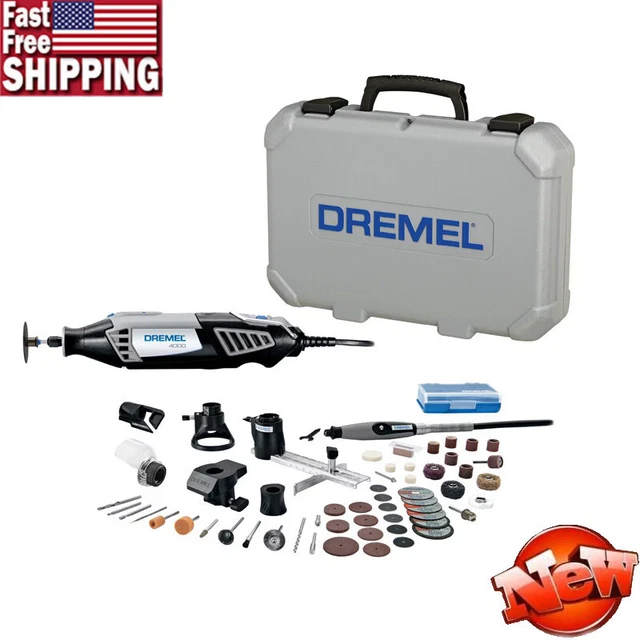120 V 4000-6/50 Rotary Tool Kit W/Attachments & Carrying Case Variable Speed New