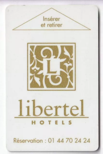 Carte / Card  Hotel Cle  Key .. France Paris Libertel Opera Madeleine Magnetique