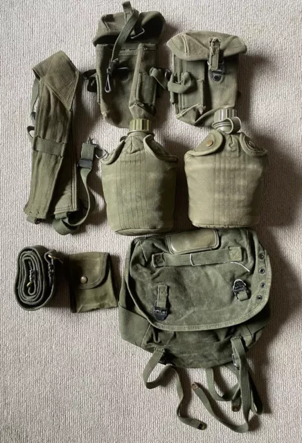 Vietnam War US Army USMC Basic Field Gear Set Package Original Set (1)