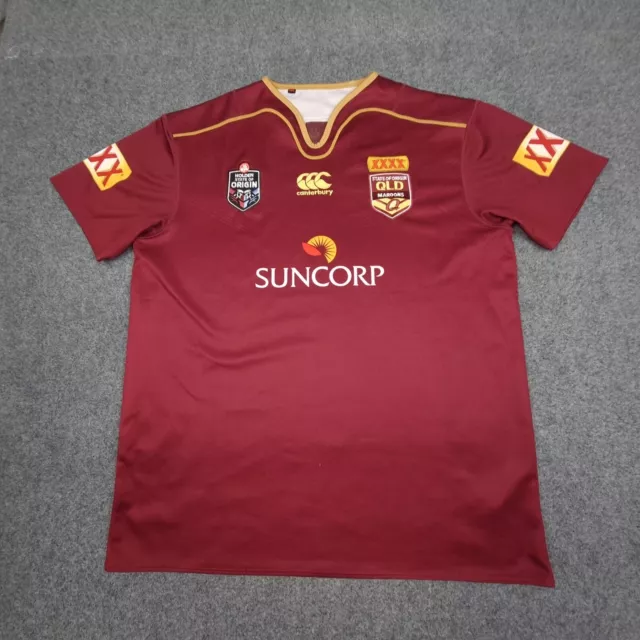 Queensland Maroons Jersey mens XLARGE state of origin NRL 2017 Size XL