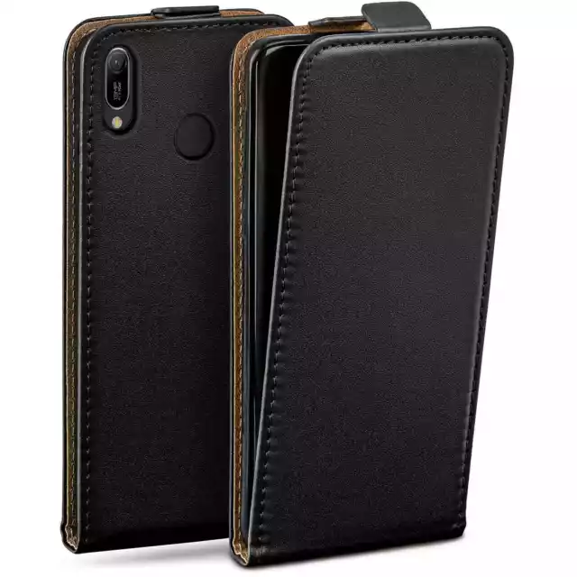 Hülle für Huawei Y6 2019 Flip Case Klapp Handy Tasche 360 Grad Etui Schutzhülle