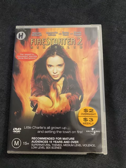 Firestarter 2 Rekindled DVD Cult Horror  Stephen King Region 4 Malcolm McDowell