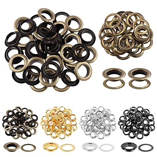 50Pcs 17MM Bronze Metal Thickened Grommet Eyelets with Washers Kit for Fabric...