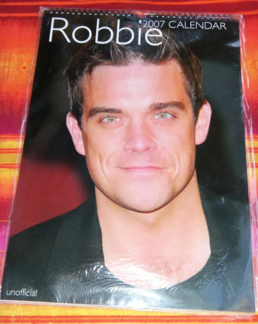 Robbie Williams Uk Unofficial Calendar Calendrier 2007 12 Photos 42X 30 Scelle