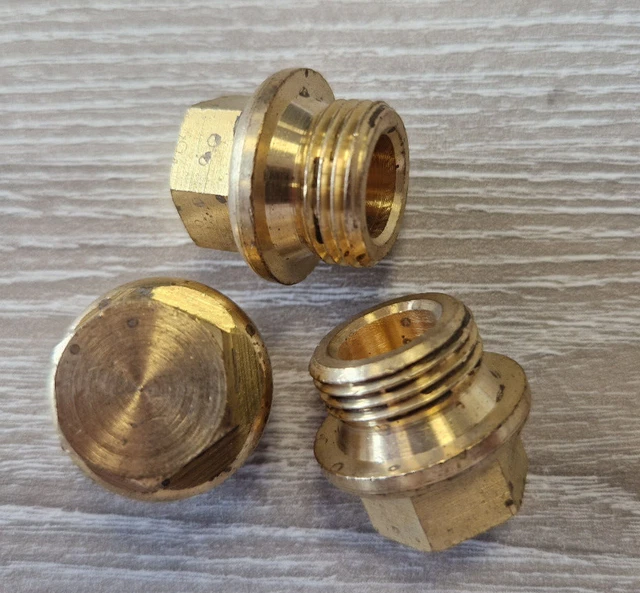 Spina flangiata maschio ottone Norgren BSP parallela 3/8"" - set di 3 34027603