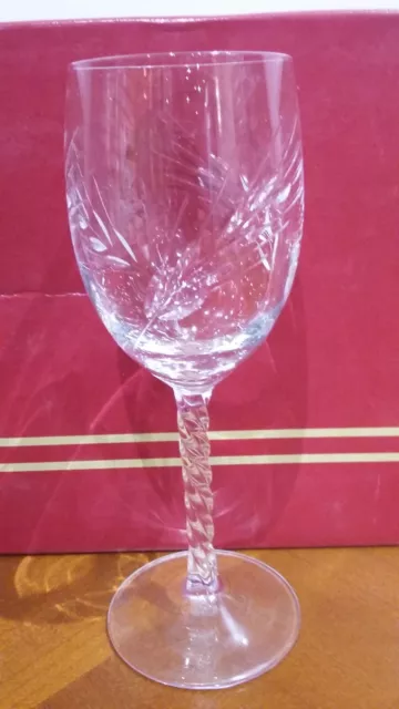 Très Belle Série De 11 Verre à Vin Modèle épi Fleury En Cristal D'arques 3