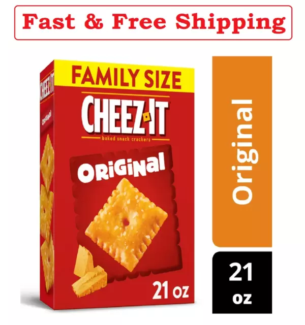 Cheez-It Original Cheese Crackers, 21 oz FREE SHIPPING