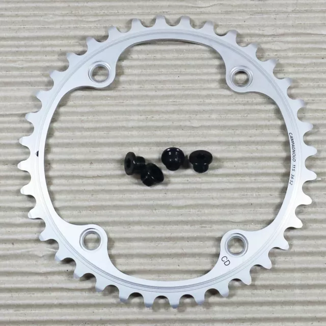 Campagnolo Potenza Kettenblatt 36 Zähne 11 fach silber mit Kettenblattschraube