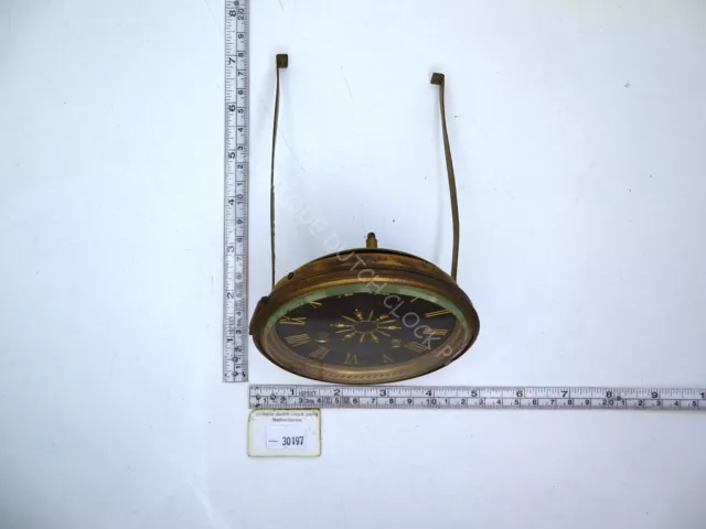 Brass Dial With Door And Beveled Glass For French Mantel Clock 4 3/32″ Or 10,...