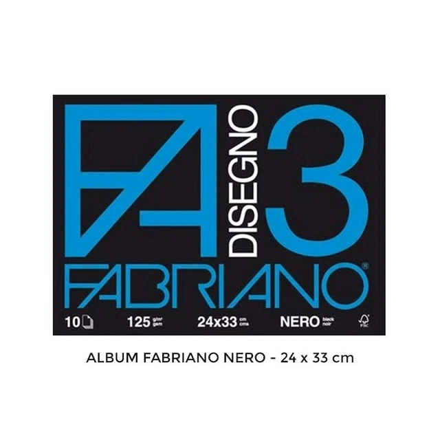 Fabriano Design-Set – 12 Blatt Zeichenpapier 33x48 Cm, 110 G/m², Rau & Glatt