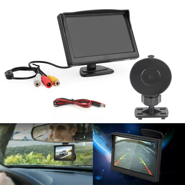 5 Inch HD TFT LCD Moniteur d'écran pour Car Rear View Reverse Parking Camera FR