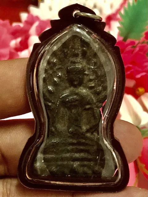 Vintage Phra Period Ayutthaya Old Thai Buddha Amulet Talisman Pendant Charm K312