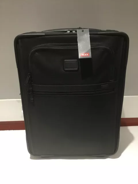 Tumi Alpha 2 Continental Expandable 2 Wheeled Carry-On Black 96717-1041 BLUE TAG