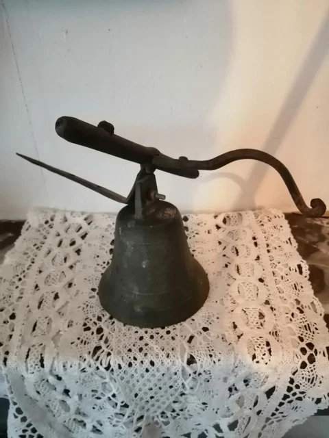Interrupteur Mural Ancien En Bronze - Fillette Avec Parapluie, Rare, Fonctionnel - 110V