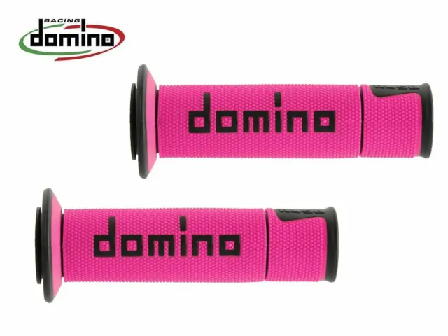 A450 Universal Domino Fuchsia / Poignées Racing Noires
