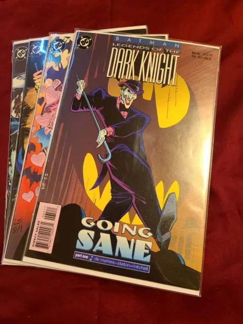 Batman: Legends of the Dark Knight #65-68 GOING SANE STORY JOKER