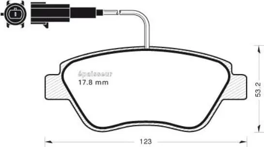 1042 MGA Kit de plaquettes de frein, frein à disque pour CITROËN FIAT ALFA ROMEO