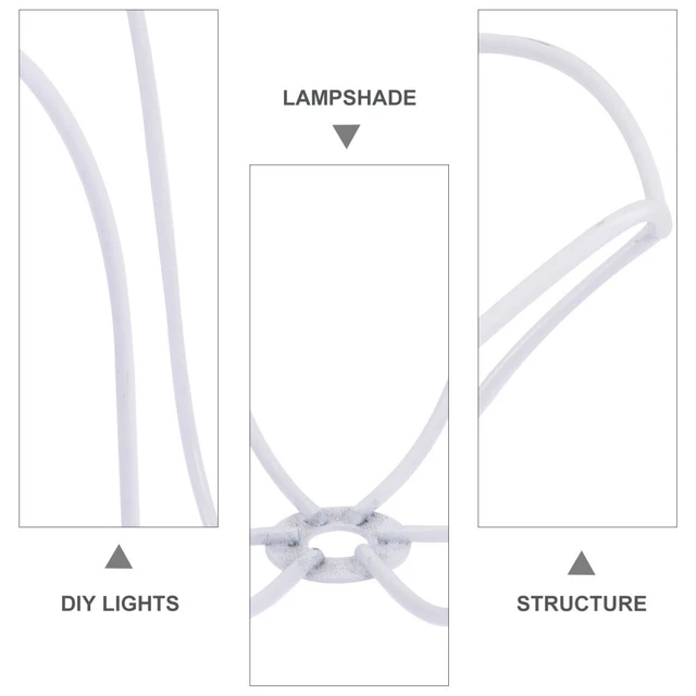 LAMP SHADE FRAME Chandelier Holder Table Bracket Lampshade Base Desk £