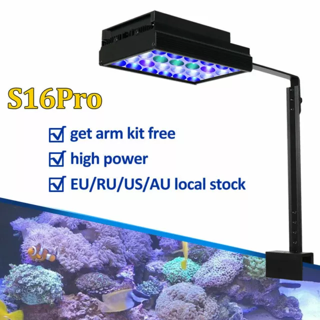 PopBloom Nano Led Aquarium Light 60W for Marine Reef Coral Saltwater Fish Tank